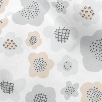 Monotonous And Silly Flowers Micro Fleece