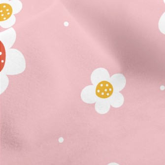 Simple Hand-painted Flowers Micro Fleece