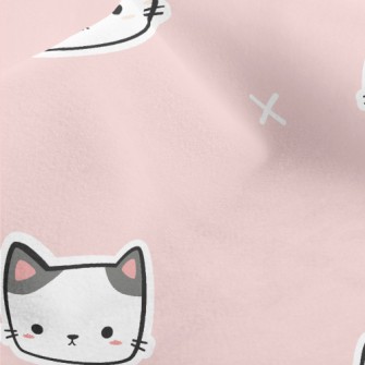 Square Cute Cat Micro Fleece