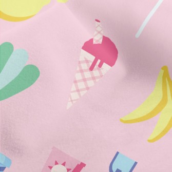 Ice Cream Graphic Representing Micro Fleece