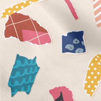 Irregular Shaped Pattern In To Micro Fleece