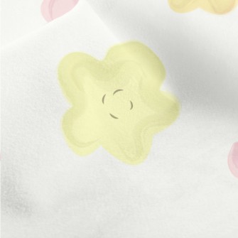 Hand Drawn Exotic Flowers Micro Fleece