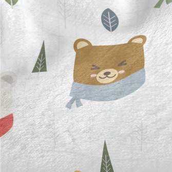 Cold And Cozy Bear And Plaid Minky