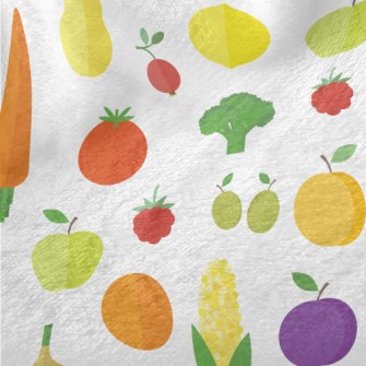 Fresh And Delicious Fruits And Minky