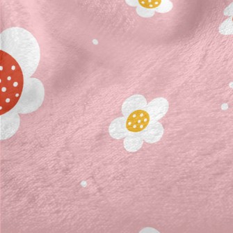 Simple Hand-painted Flowers Minky