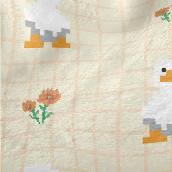 Pixel Duck Style Grid Minky