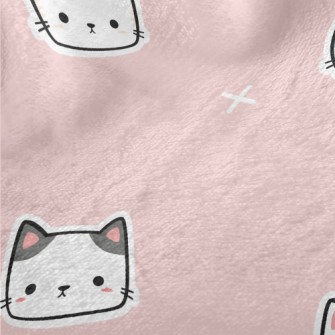 Square Cute Cat Minky