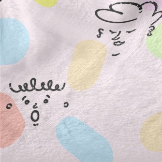 Colorful Lines Of Human Face Minky