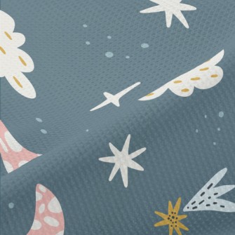 Hand Drawn Fairy Tale Starry S Piqué
