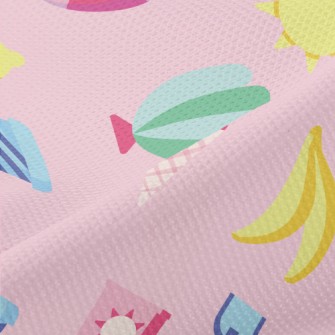 Ice Cream Graphic Representing Piqué