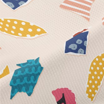 Irregular Shaped Pattern In To Piqué