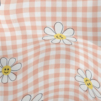 Smiling Flower Plaid Lightweight Performance Linen