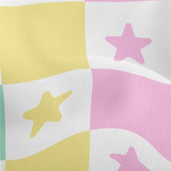Colorful Star Grid Lightweight Performance Linen