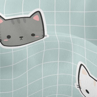 Cute And Well-behaved Cat Lightweight Performance Linen