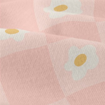 Pink And Small Flower Lattice Modern Jersey