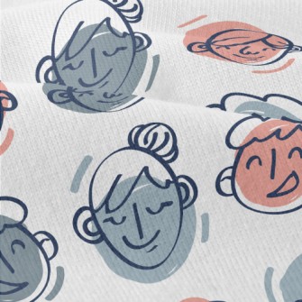 Simple Hand-painted Family Por Modern Jersey