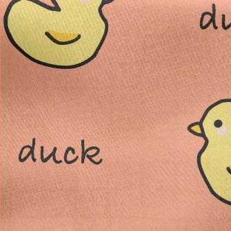 Cute Little Duck Jersey Backed Fleece