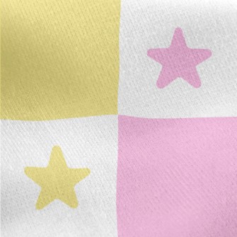Colorful Star Grid Jersey Backed Fleece