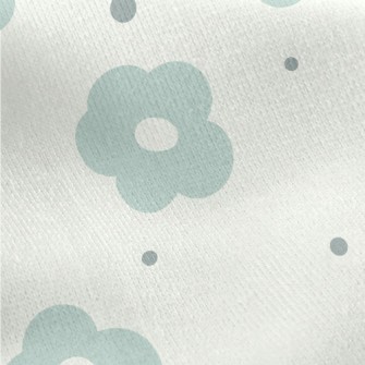 Single Tone Flowers Jersey Backed Fleece