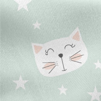 Cute And Adorable Cats Jersey Backed Fleece