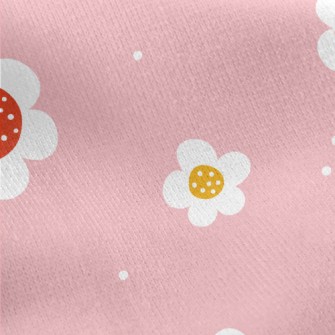 Simple Hand-painted Flowers Jersey Backed Fleece