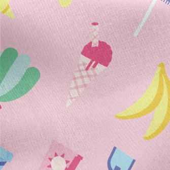 Ice Cream Graphic Representing Jersey Backed Fleece