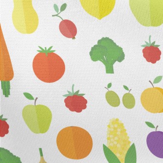 Fresh And Delicious Fruits And Pongee