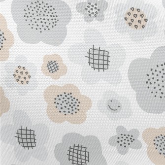Monotonous And Silly Flowers Pongee