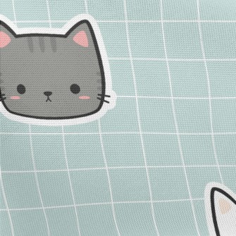 Cute And Well-behaved Cat Pongee