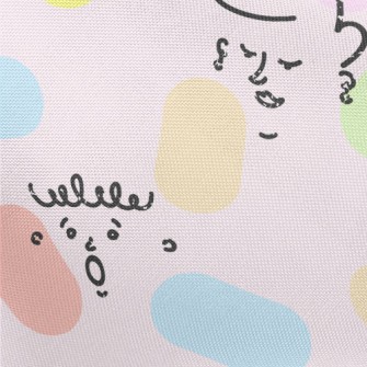 Colorful Lines Of Human Face Pongee