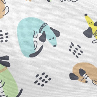 Colorful Cute Dachshund Pongee