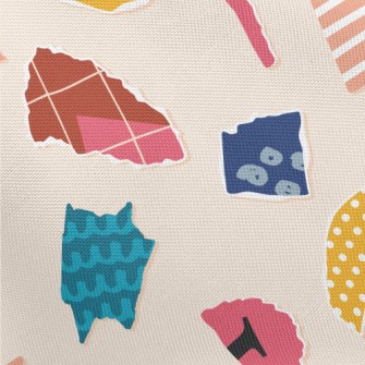 Irregular Shaped Pattern In To Pongee