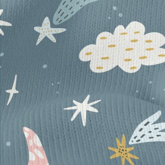 Hand Drawn Fairy Tale Starry S Stretch Jersey