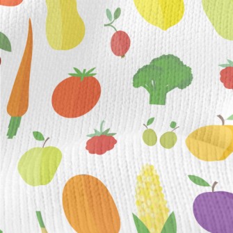 Fresh And Delicious Fruits And Stretch Jersey