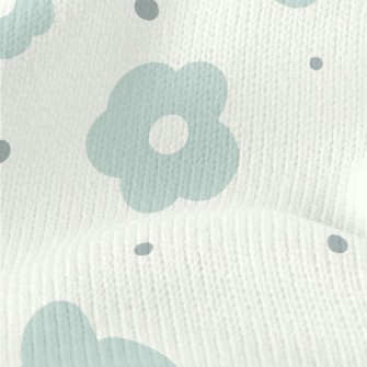 Single Tone Flowers Stretch Jersey