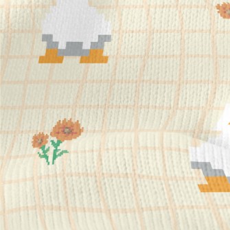 Pixel Duck Style Grid Stretch Jersey