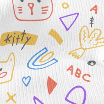 Simple Cute Cat Stretch Jersey