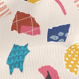 Irregular Shaped Pattern In To Stretch Jersey