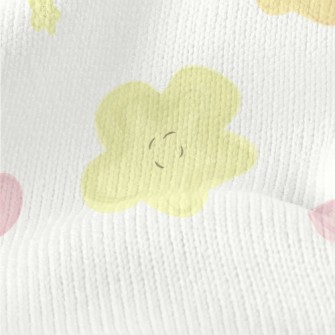 Hand Drawn Exotic Flowers Stretch Jersey