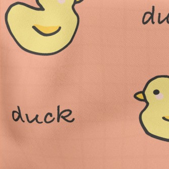Cute Little Duck Lightweight Cotton Poplin