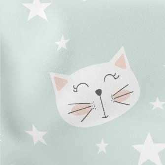 Cute And Adorable Cats Lightweight Cotton Poplin