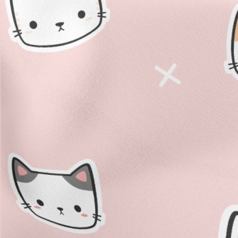 Square Cute Cat Lightweight Cotton Poplin