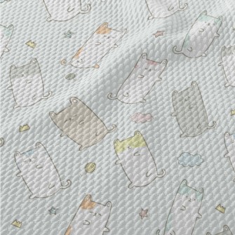 Sleeping Cats Birdseye Piqué