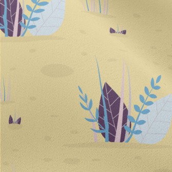 Leaf Grass Growing In The Sand Chiffon
