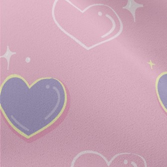 Bright Shining Love Heart Chiffon