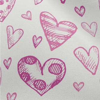 Three-dimensional Love Hearts  Chiffon