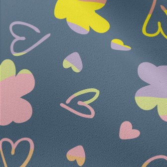 Colorful Love Heart Chiffon