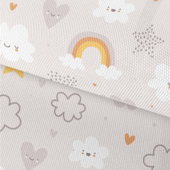 Cute And Soft Weather Patterns Waterproof Oxford