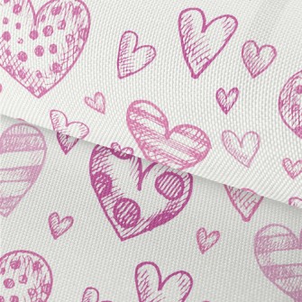 Three-dimensional Love Hearts  Waterproof Oxford