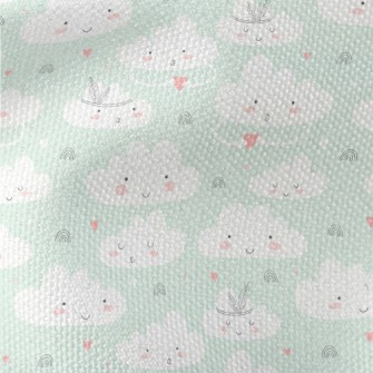 Cute Cloud Pattern Waterproof Canvas